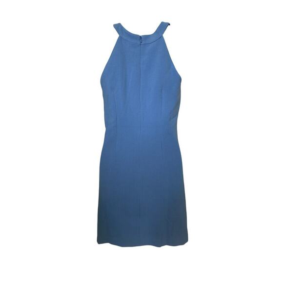 NWT Vince Camuto Summer Blue Drape Neck Sleeveless Dress  4 - Picture 1 of 12